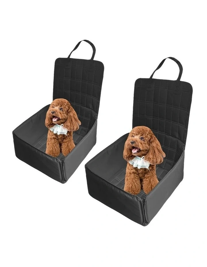 SOGA 2X Black Breathable Pet Car Carrier Bag image 1