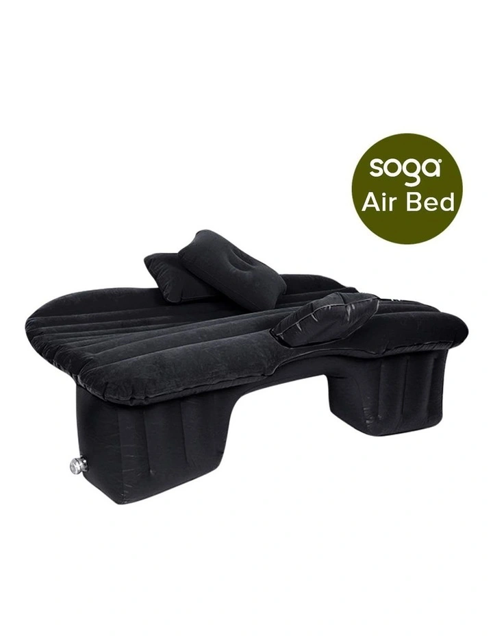 SOGA Inflatable Car Boot Mattress Beige 2 Pack image 5