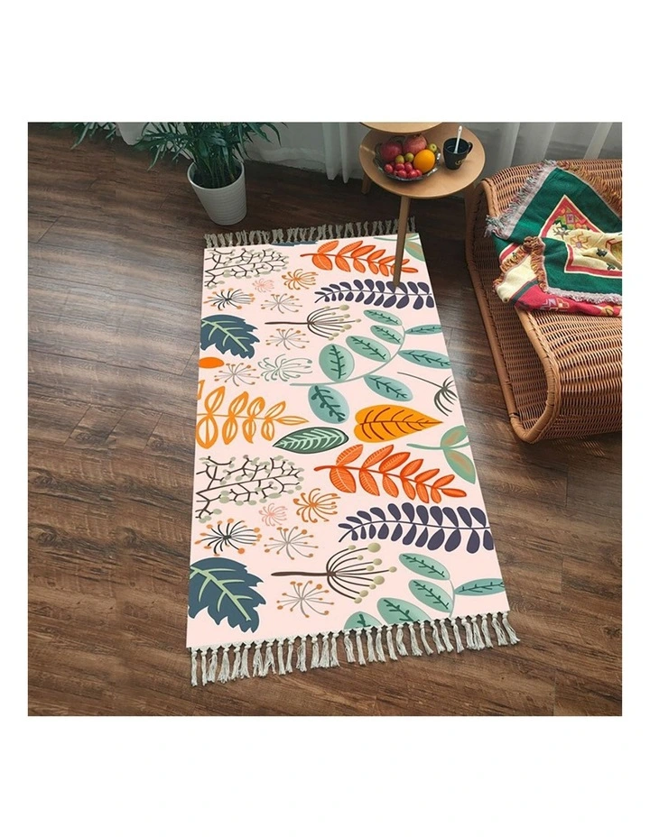 SOGA 90cm Handmade Cotton Woven Area Rug image 4