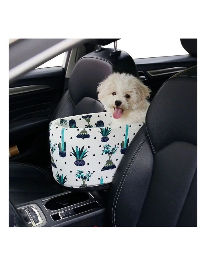 SOGA 2X White Car Centre Console Pet Travel Bed image 2