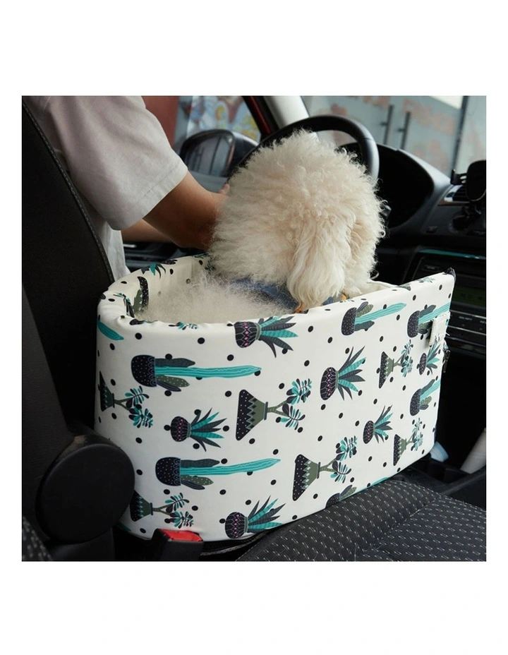 SOGA 2X White Car Centre Console Pet Travel Bed image 3