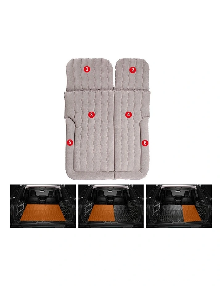 SOGA Inflatable Car Boot Mattress Grey image 7