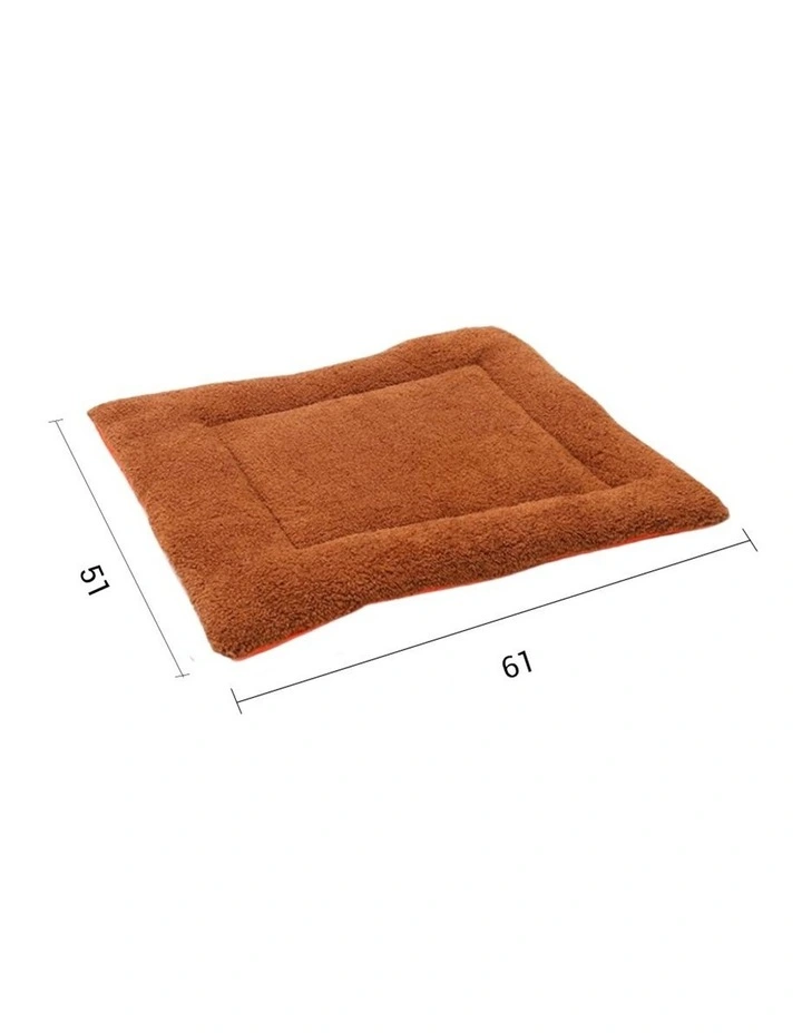 SOGA 2X Yellow Plush Cat & Dog Bed Cushion Nest image 4