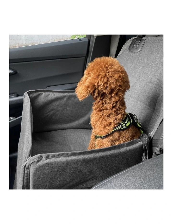 SOGA Grey Breathable Pet Car Carrier Bag image 2