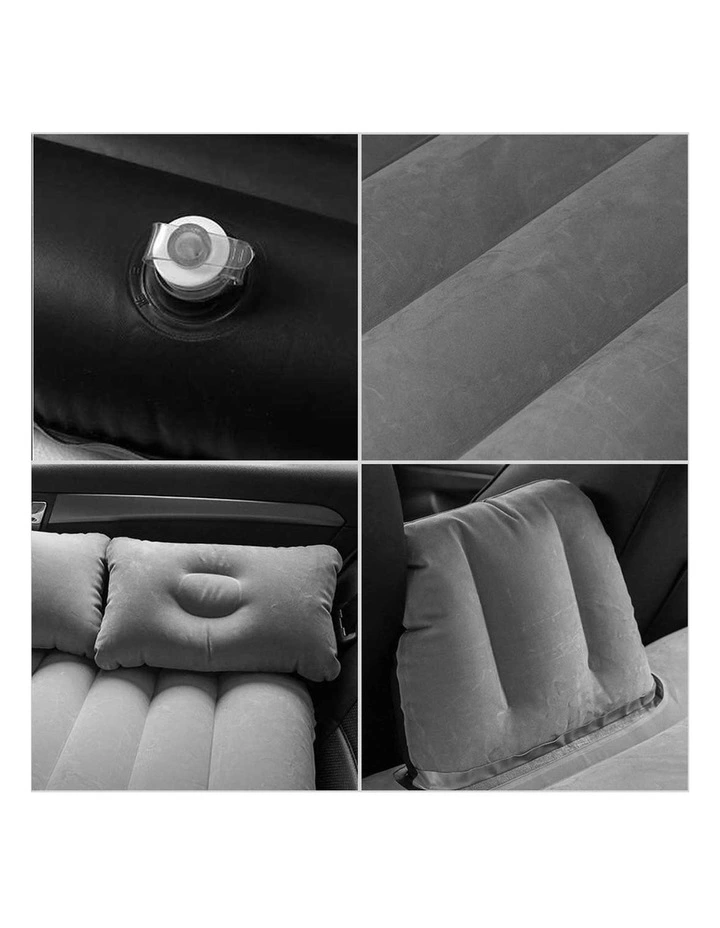 SOGA Black Inflatable Car Air Bed Set with Handheld Vacuum & Storage Bag image 5