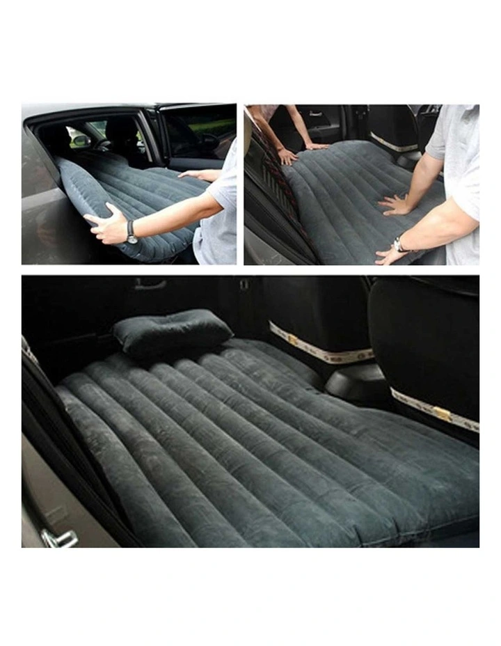 SOGA Black Inflatable Car Air Bed Set with Handheld Vacuum & Storage Bag image 7