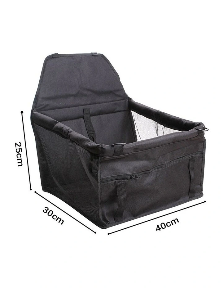 SOGA 2X Waterproof Pet Booster Car Seat with Mesh Carrier image 2