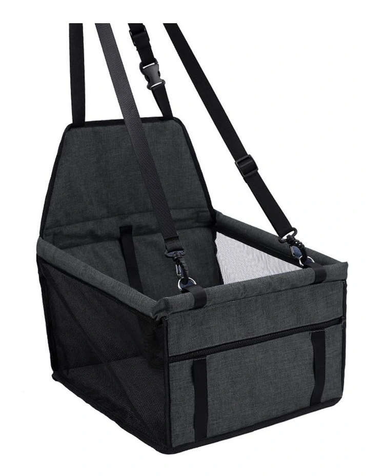 SOGA 2X Waterproof Pet Booster Car Seat with Mesh Carrier image 4