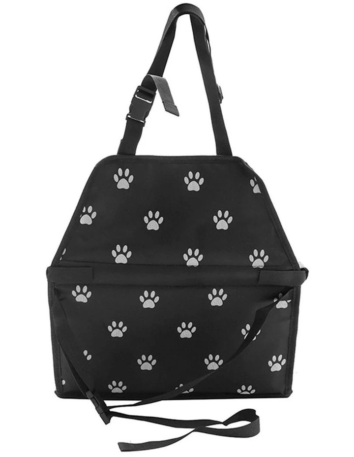 SOGA 2X Black Waterproof Pet Booster Car Seat with Mesh Carrier image 3