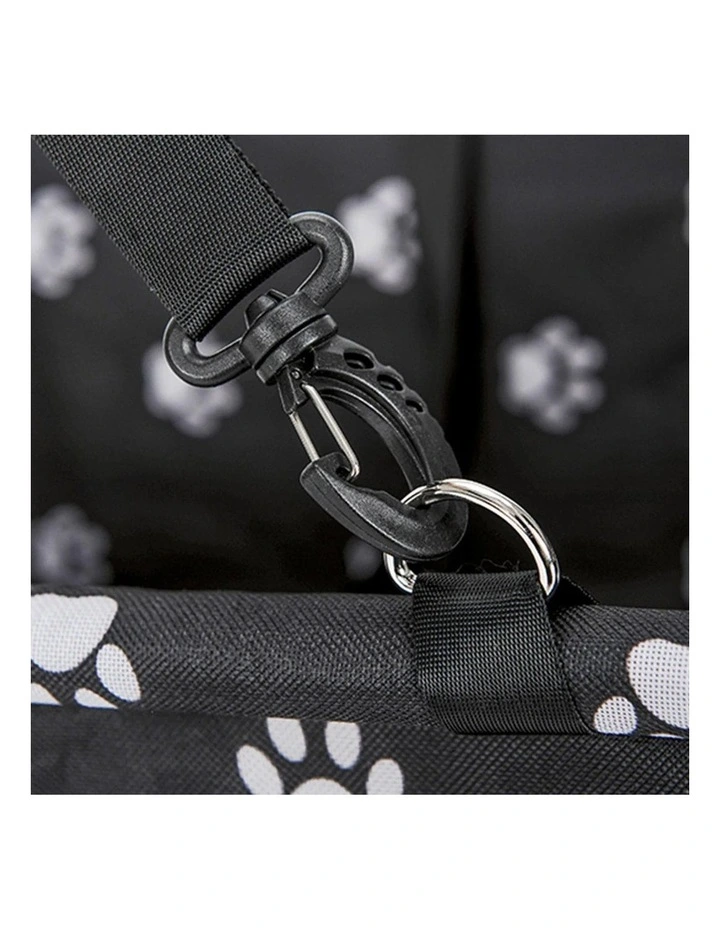 SOGA 2X Black Waterproof Pet Booster Car Seat with Mesh Carrier image 5