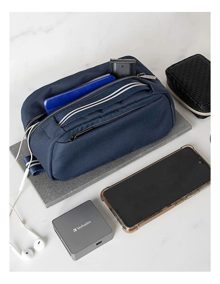 Men's Kit  Small Travel Bag in Navy image 4