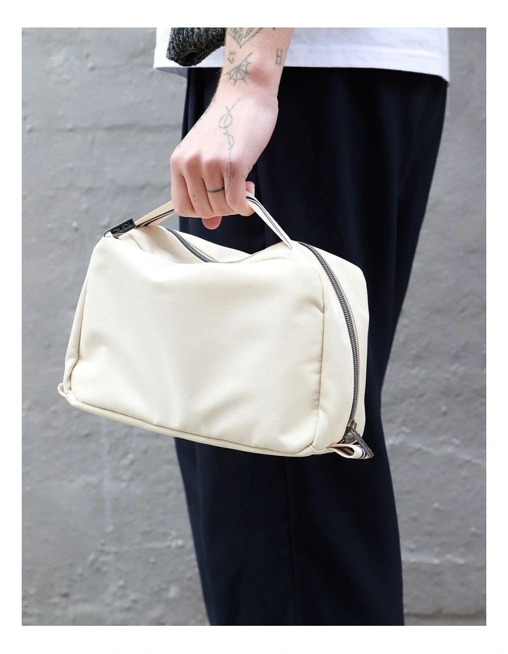Men's Kit Large Travel Bag Cream image 4