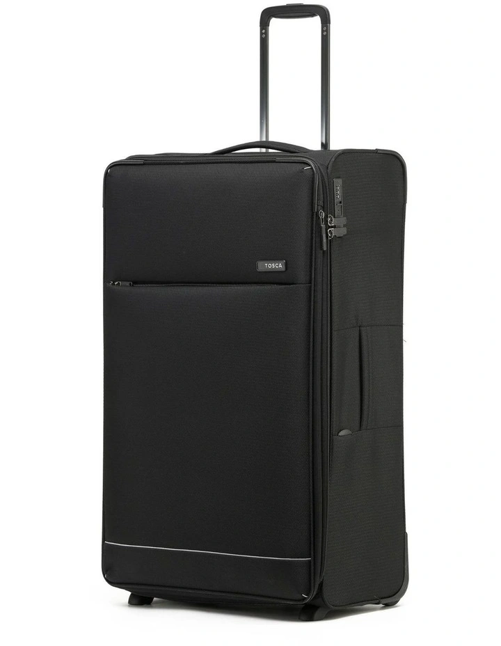 So Lite 79cm Large 2-Wheel Soft Suitcase - Black image 1
