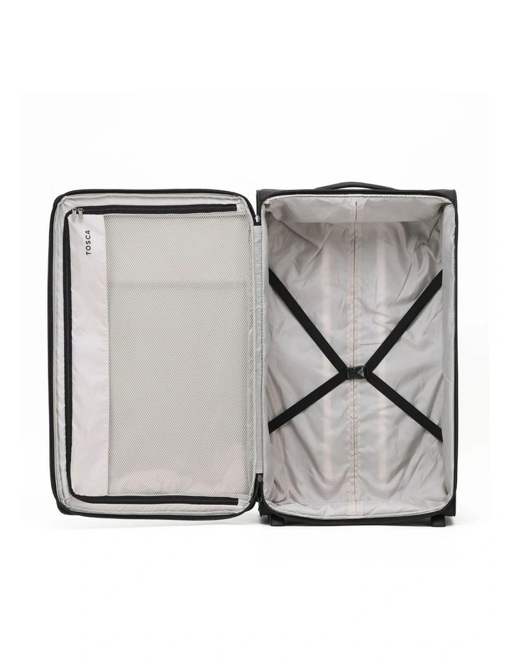 So Lite 79cm Large 2-Wheel Soft Suitcase - Black image 2
