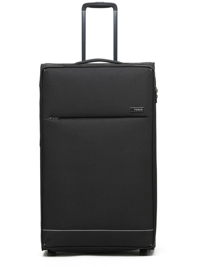 So Lite 79cm Large 2-Wheel Soft Suitcase - Black image 3
