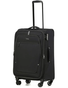 Luna Lite 65cm Medium Soft Suitcase - Black