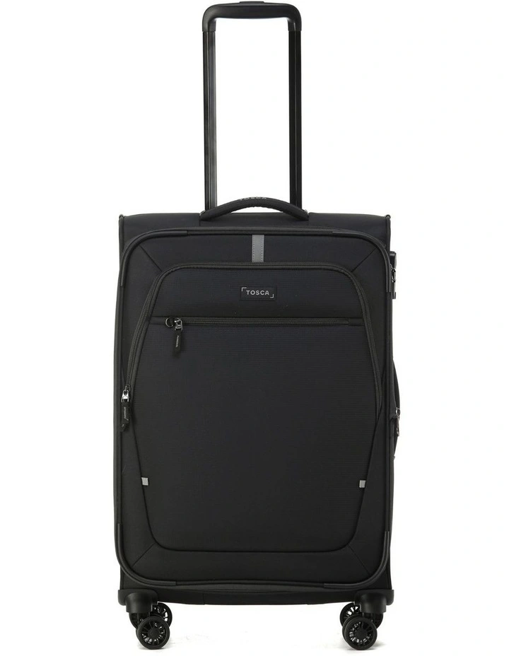 Luna Lite 65cm Medium Soft Suitcase - Black image 3