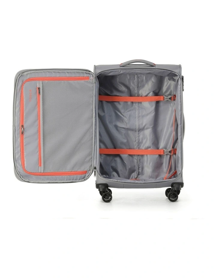 Luna Lite 65cm Medium Soft Suitcase - Grey image 2