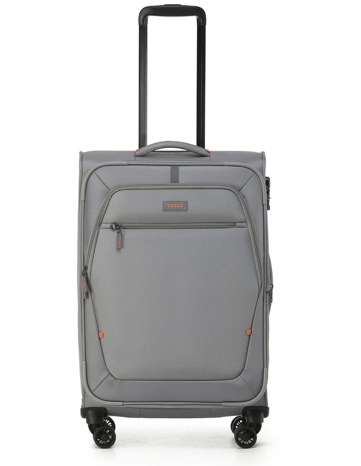 Luna Lite 65cm Medium Soft Suitcase - Grey image 3
