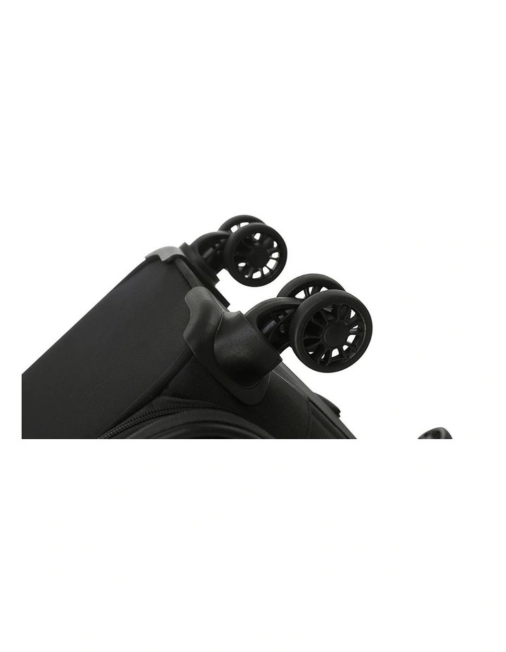 Luna Lite 77cm Large Soft Suitcase - Black image 4