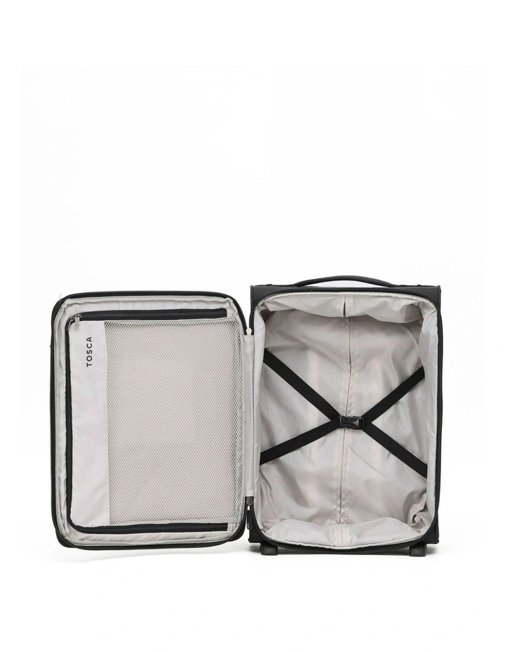 So Lite 54cm Small 2-Wheel Soft Carry On - Black image 2