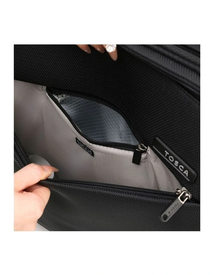 So Lite 54cm Small 2-Wheel Soft Carry On - Black image 5