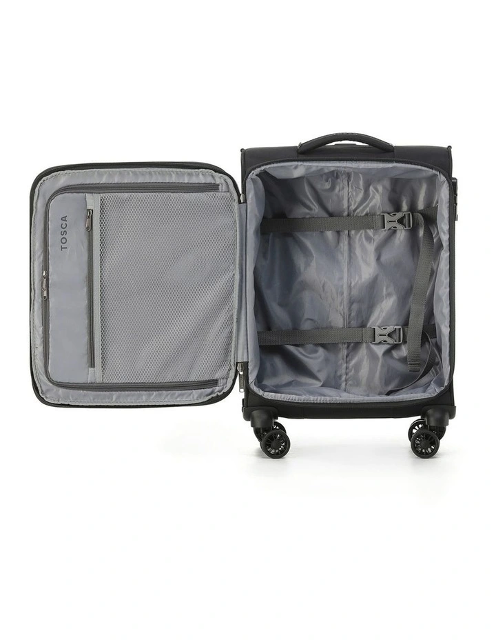 Luna Lite 52cm Small Soft Carry On - Black image 2