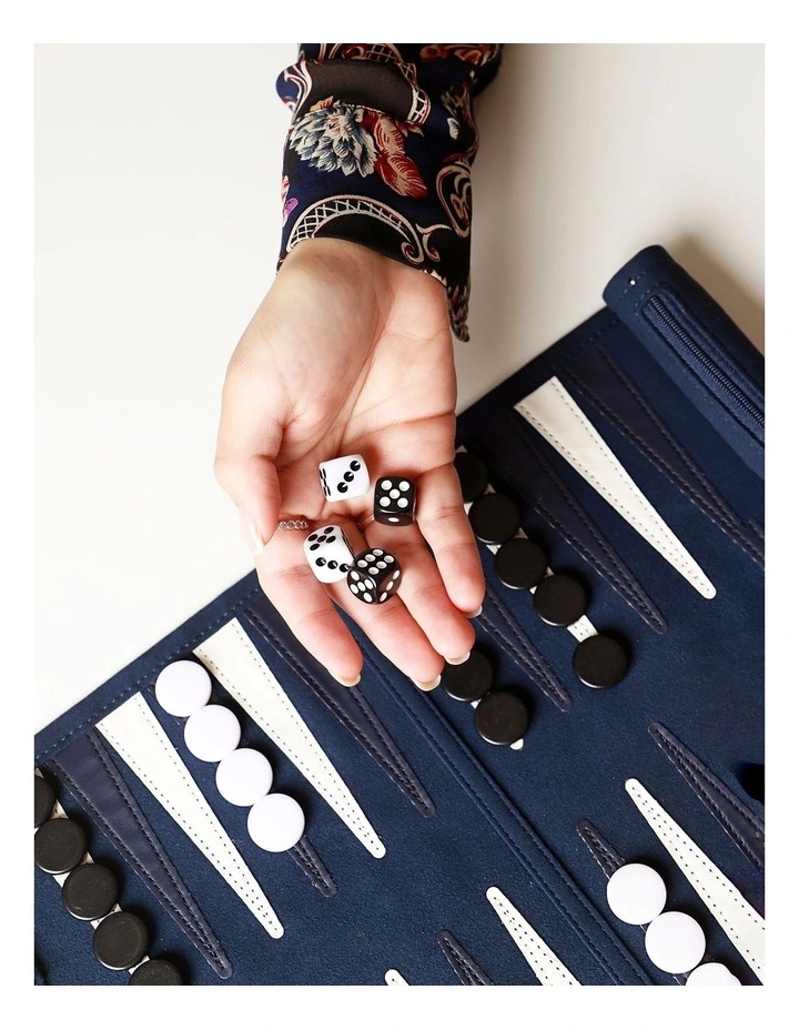 Backgammon Travel Set Navy image 4