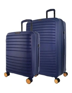 Pierre Cardin Oasis Hard Shell Medium and Cabin Bundle 2-Piece Set in Navy