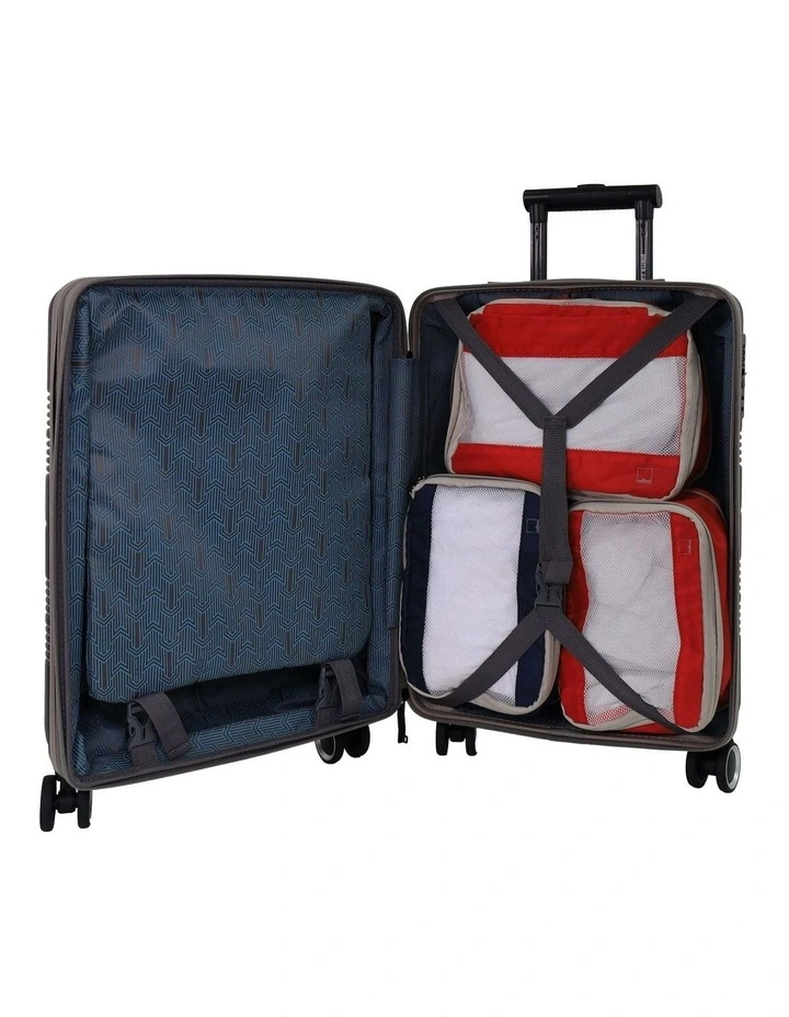 Pierre Cardin Impact Hard Shell Medium and Cabin Bundle 2-Piece Set in Black image 3