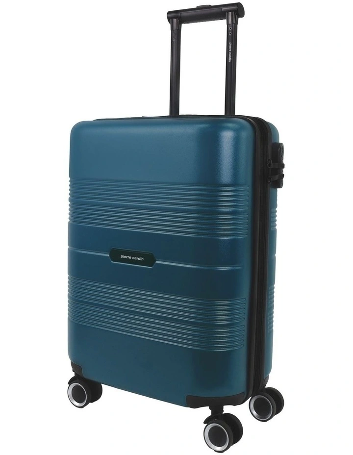 Pierre Cardin Impact Hard Shell Medium and Cabin Bundle 2-Piece Set in Teal image 3