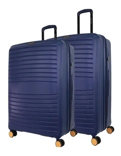 Pierre Cardin Oasis Hard Shell Large & Medium Bundle 2-Piece Set in Navy