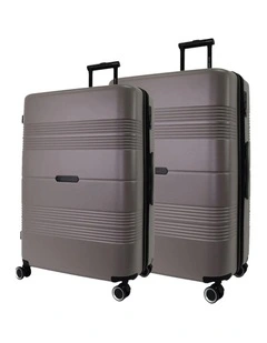 Pierre Cardin Impact Hard Shell Large & Medium Bundle 2-Piece Set in Taupe