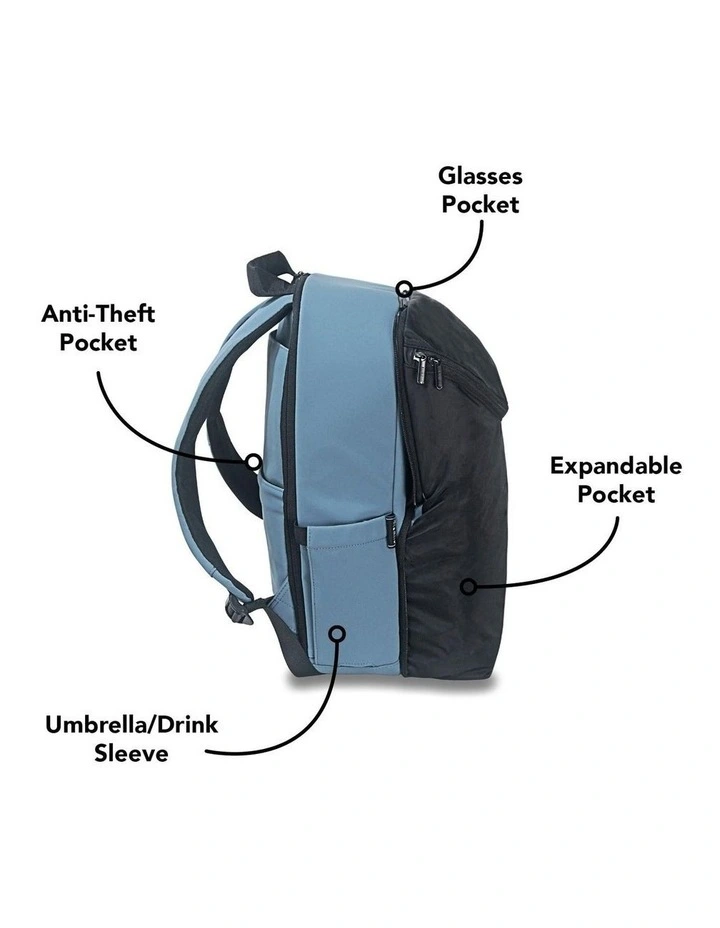 MiaMily Expandable Backpack - Slate Blue image 4
