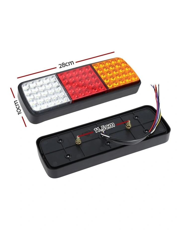 Giantz Pair 75 LED Tail Lights Stop Reverse Indicator 12V Ute Trailer Caravan Truck Boat image 4