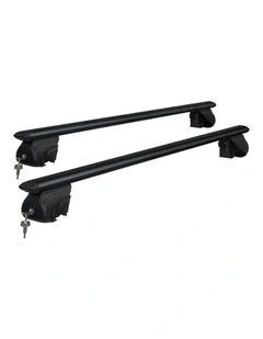 Universal Car Roof Racks Pod Aluminium Cross Bars Upgraded Holder 126cm Black