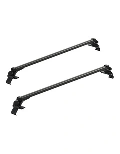 Universal Car Roof Racks Pod Aluminium Cross Bars Brackets 145cm Black