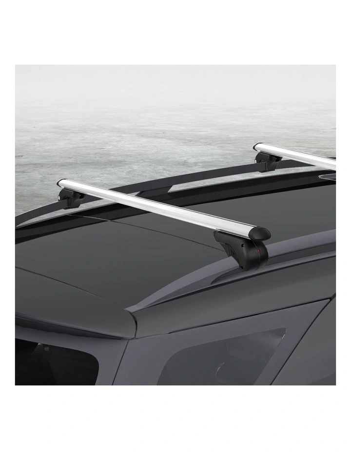 Universal Car Roof Racks Pod Aluminium Cross Bars Adjustable 108cm Silver image 3