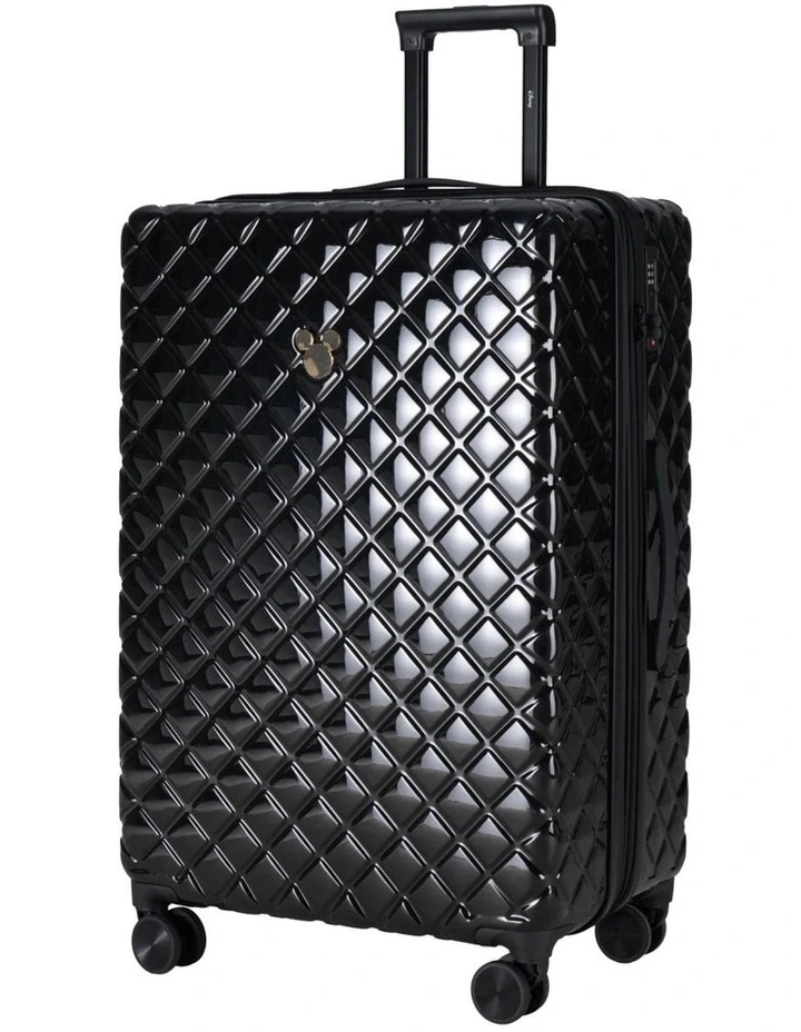Disney Mickey Mouse 76cm Large Hard Suitcase - Black image 1