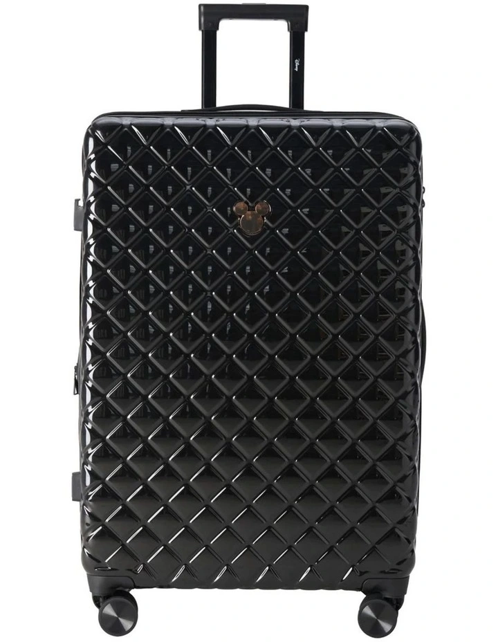Disney Mickey Mouse 76cm Large Hard Suitcase - Black image 3