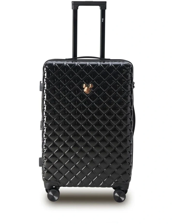 Disney Mickey Mouse 66cm Medium Hard Suitcase - Black image 3