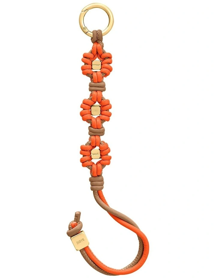 Bloom Edition Leather Wristlet Charm in Manhattan Sandstone image 3