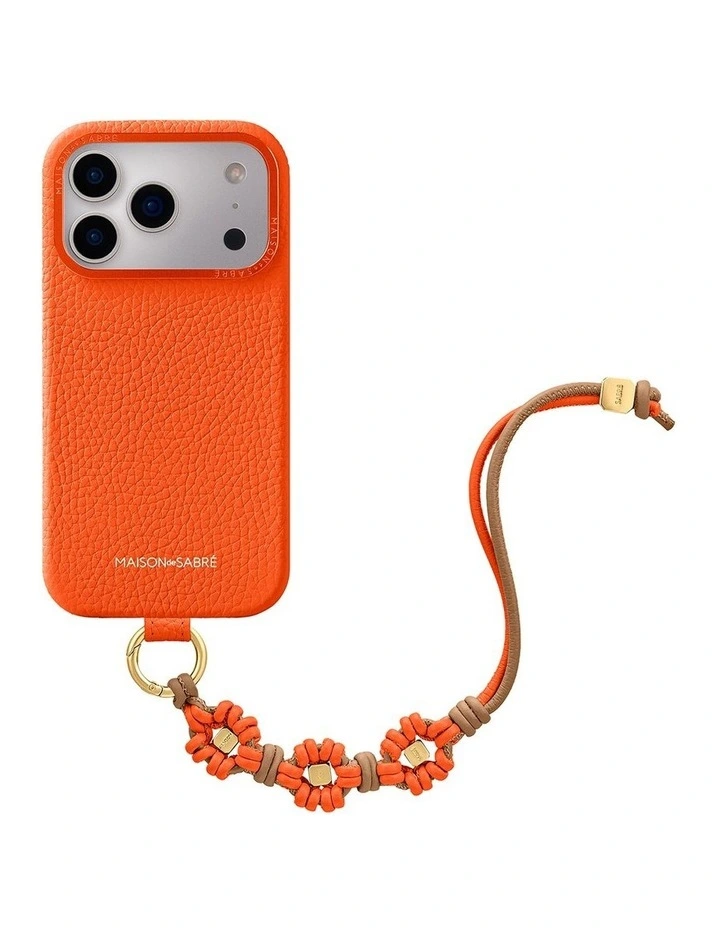 Bloom Edition Leather Wristlet Charm in Manhattan Sandstone image 4