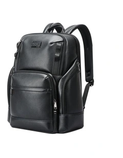 BOPAI 15.6 Premium Leather Laptop Backpack 33L B3511
