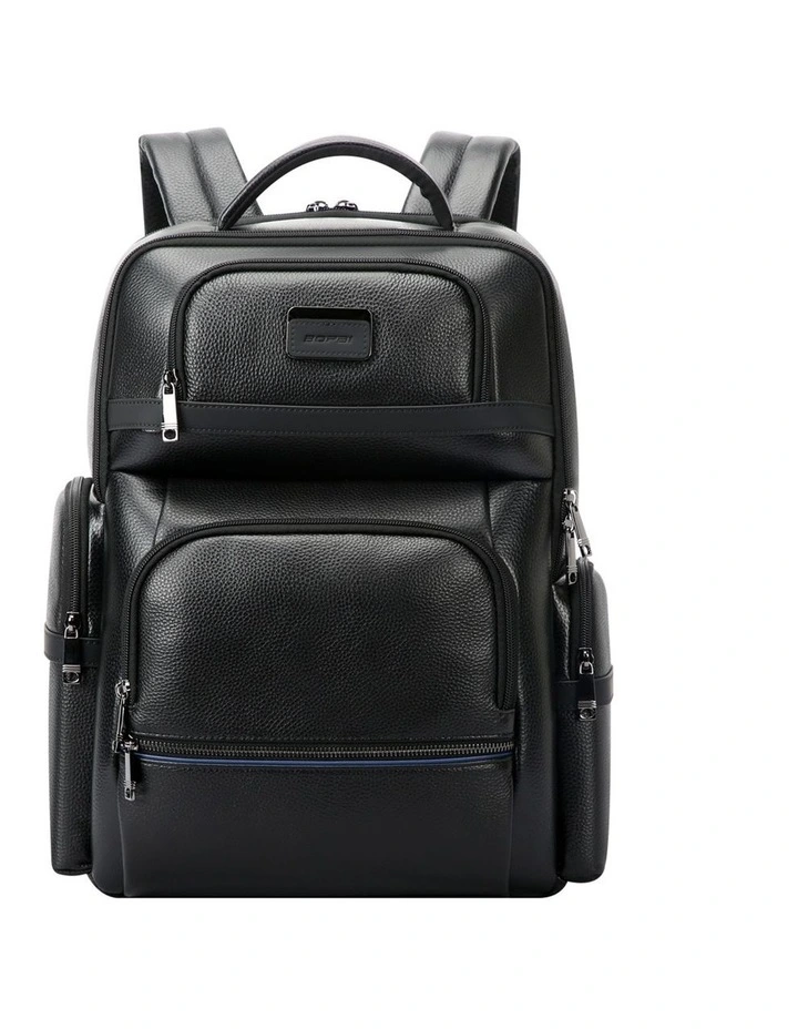 BOPAI 15.6 High-End Cowhide Leather Laptop Backpack 33L B9171 image 2