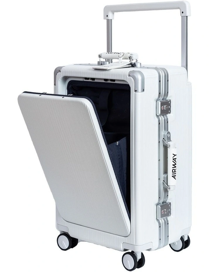 AIRWAY Voyager Plus - 24 Inch Aluminium Check-In Luggage 65L - White image 1