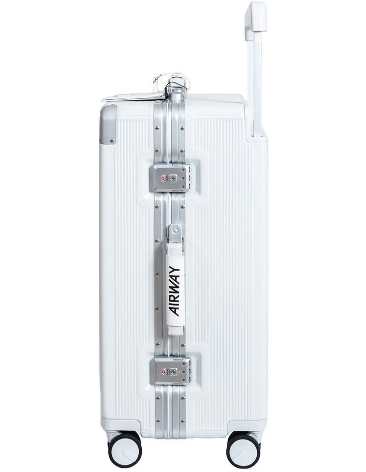 AIRWAY Voyager Plus - 24 Inch Aluminium Check-In Luggage 65L - White image 4