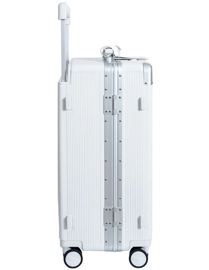 AIRWAY Voyager Plus - 24 Inch Aluminium Check-In Luggage 65L - White image 5