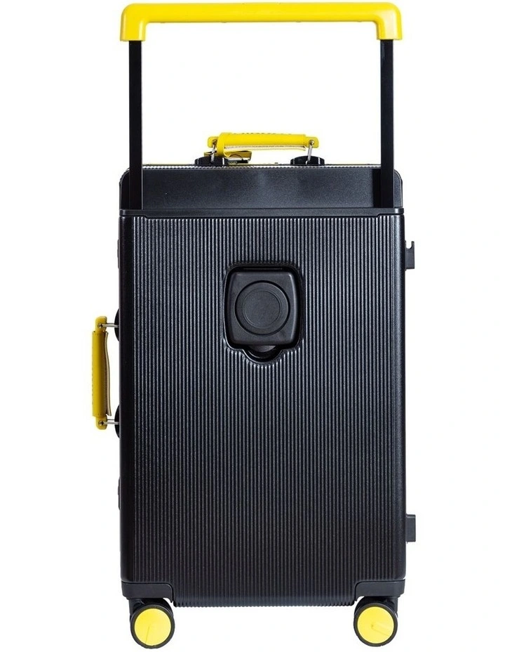 AIRWAY Voyager Plus - 24 Inch Aluminium Check-In Luggage 65L - Black image 3