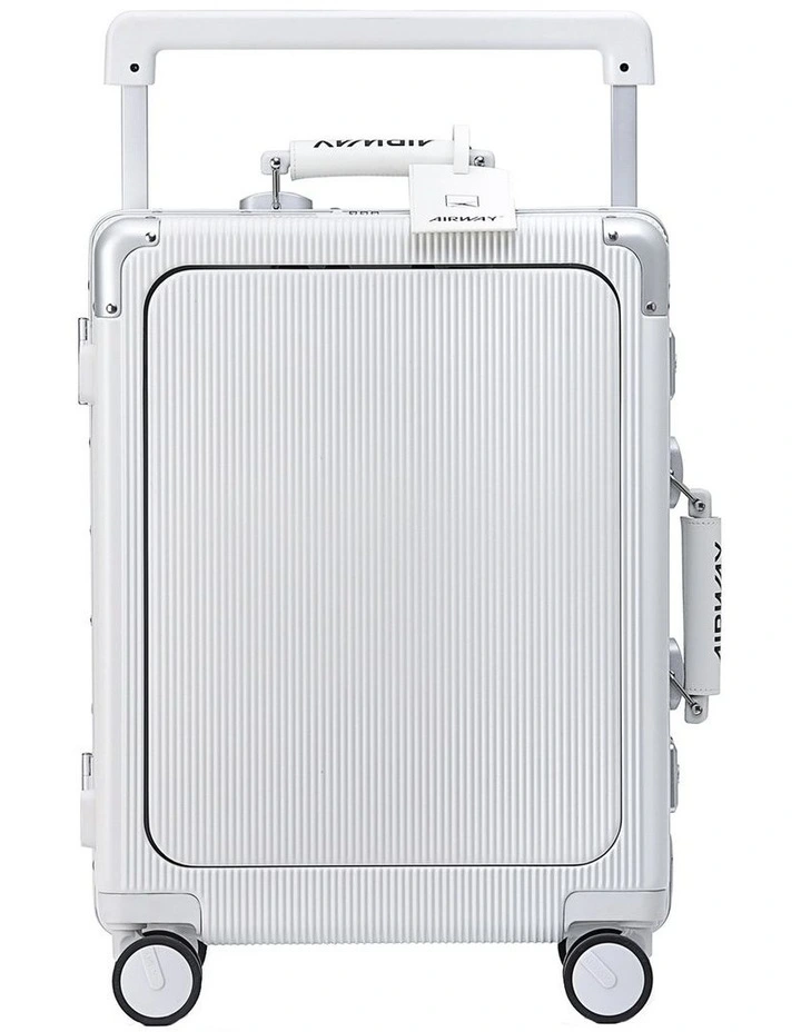 AIRWAY Voyager Carry - 20 Inch Aluminium Carry-On Luggage 40L - White image 2